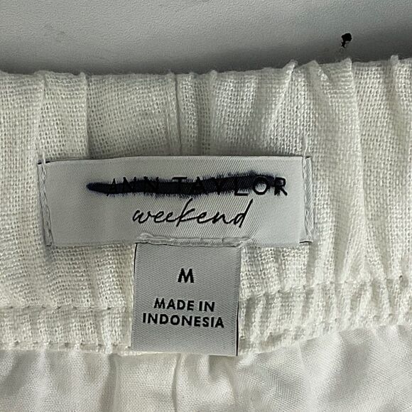 Ann Taylor Patch Pocket Easy Mid Shorts in Linen Blend NEW - Picture 7 of 8